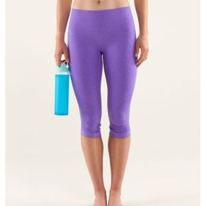 Lululemon In The Flow Crop Power Purple Size 4
